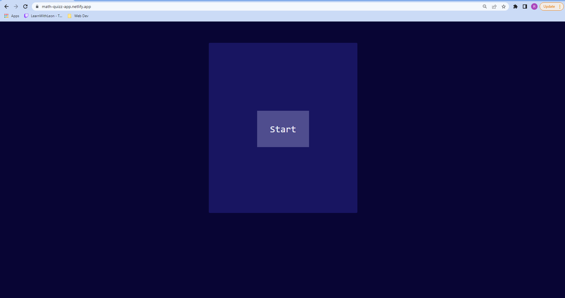 website screenshot